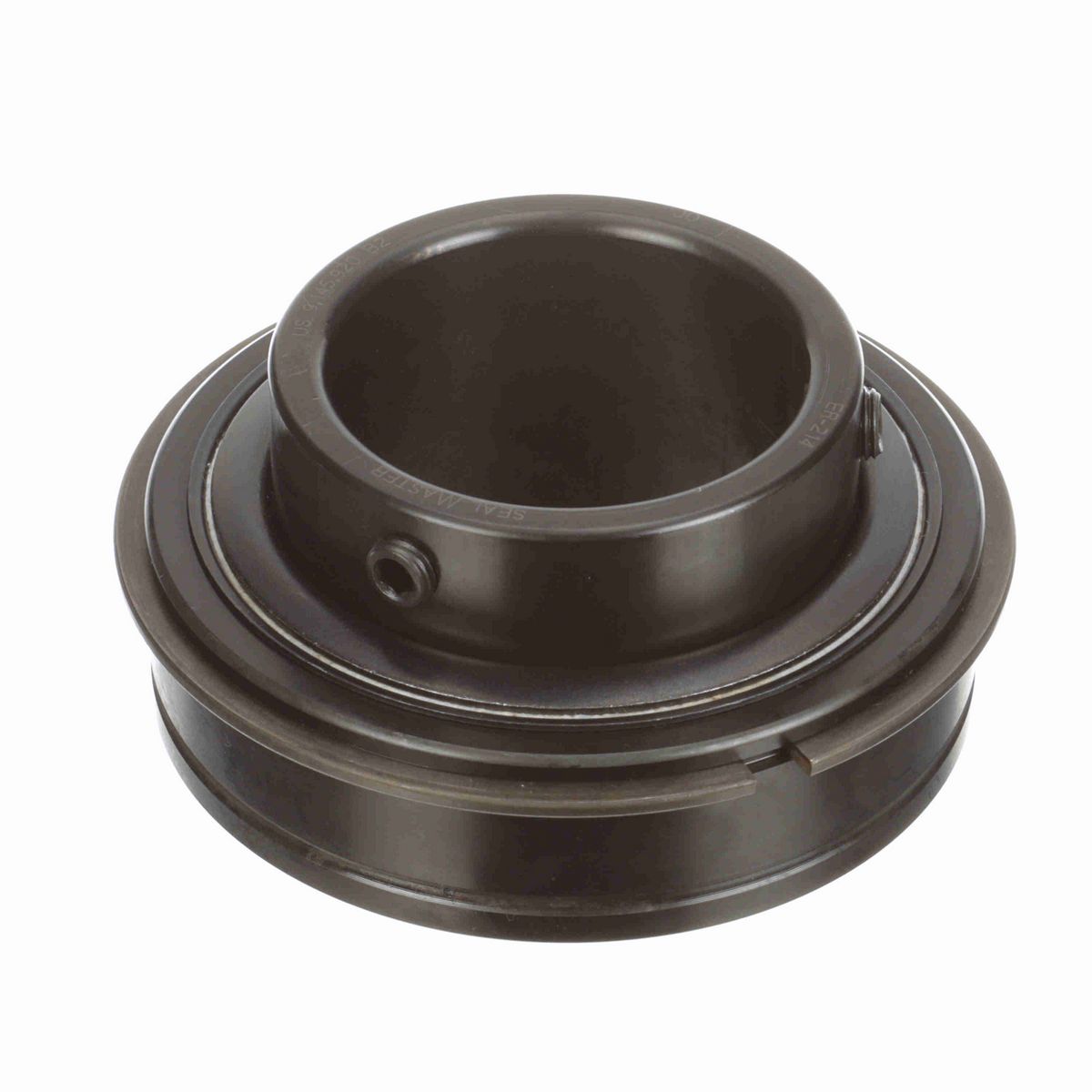 Sealmaster Mounted Insert Only Ball Bearing - 52100 Bearing Steel, Black Oxided - Setscrew Lock - ER-214