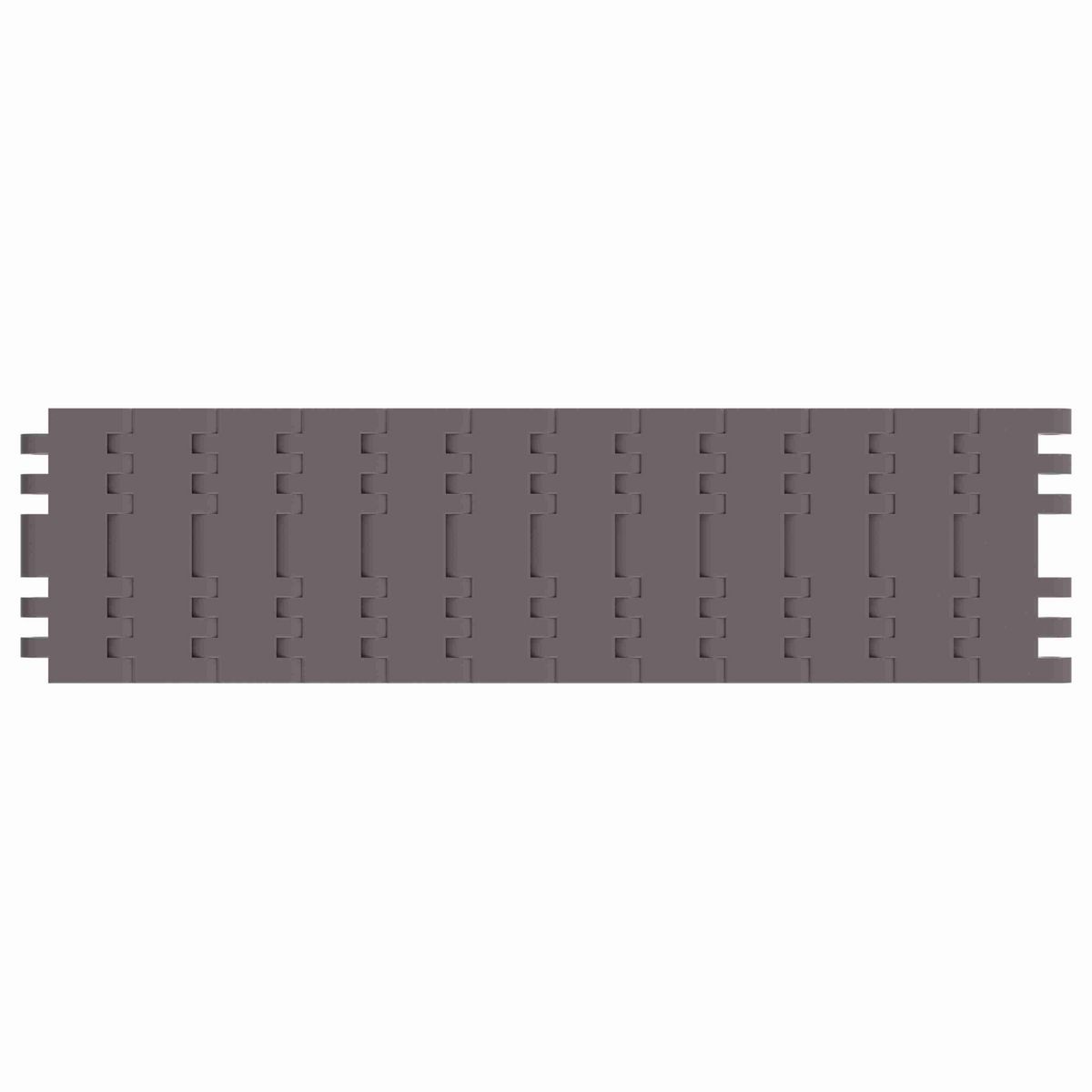Rexnord 7705 Straight Running Solid Top, Material: Brown High Performance, Width: 3.25in, Pitch: 1in - 81416331