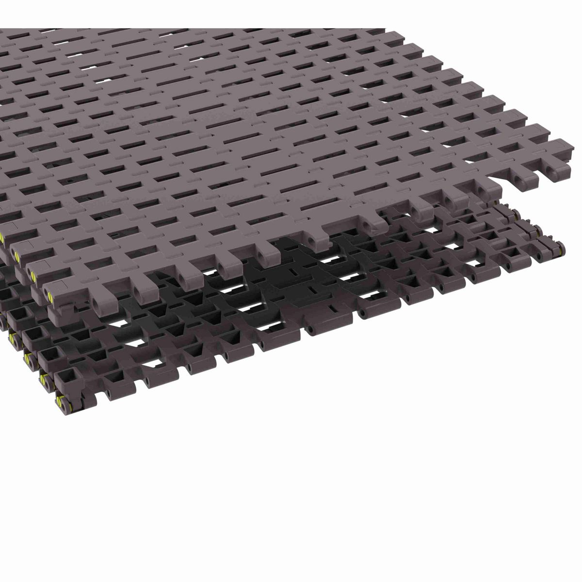 Rexnord 7956GT Side-flexing Flush Grid, Material: Brown High Performance, Width: 18in, Pitch: 1.25in - 10324708