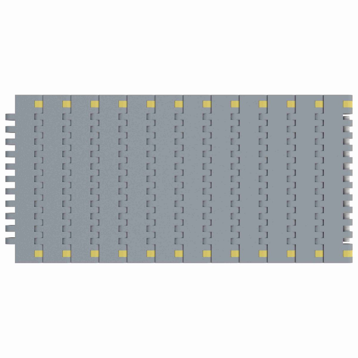Rexnord 8505 Straight Running Solid Top, Material: Silver Platinum Series™ X, Width: 4.5in, Pitch: 0.75in - 10286178