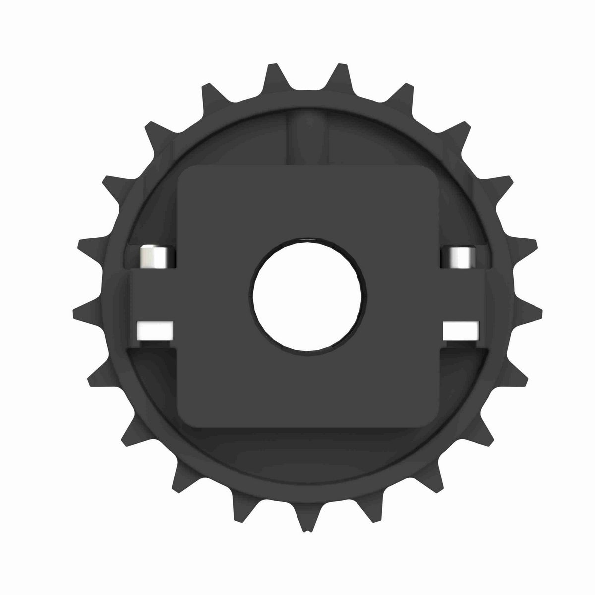 Rexnord 8500 Series Split Molded Nylon Sprocket with 21 Teeth and 1-1/4in Round Idler Bore - 614-237-11