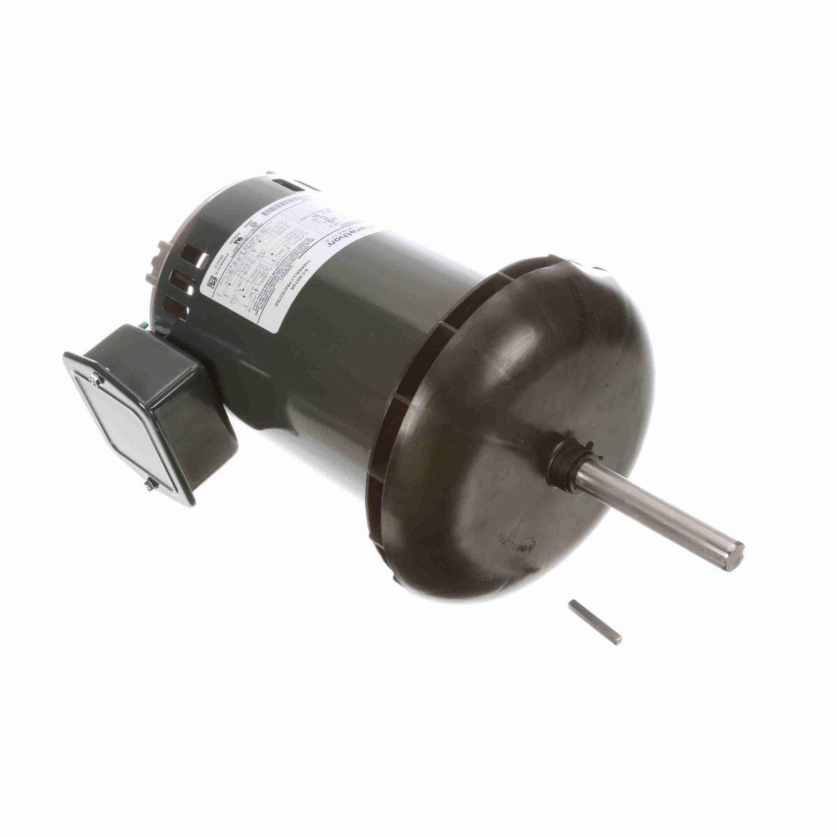 LEESON Condenser Fan Motor, 0.75 HP, 1 Ph, 60 Hz, 200-230/460 V, 1200 RPM, 48Z Frame, OPEN - P194