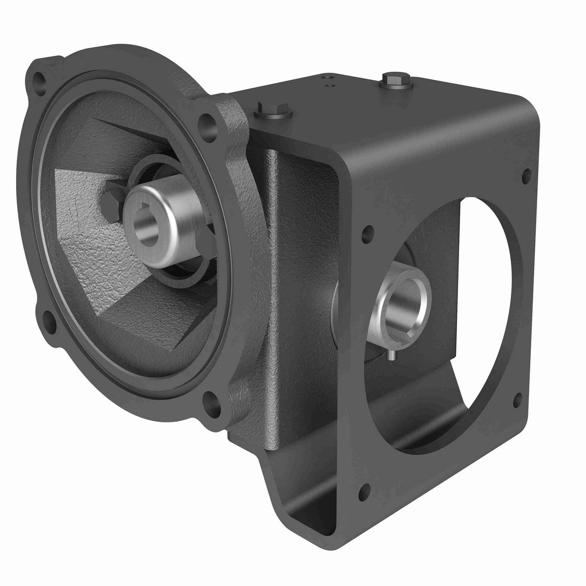 Hub City PowerCubeX Worm Gear Reducer Cast Iron Single-Reduction Worm Reducer - 186 25/1 R WR 56C .938