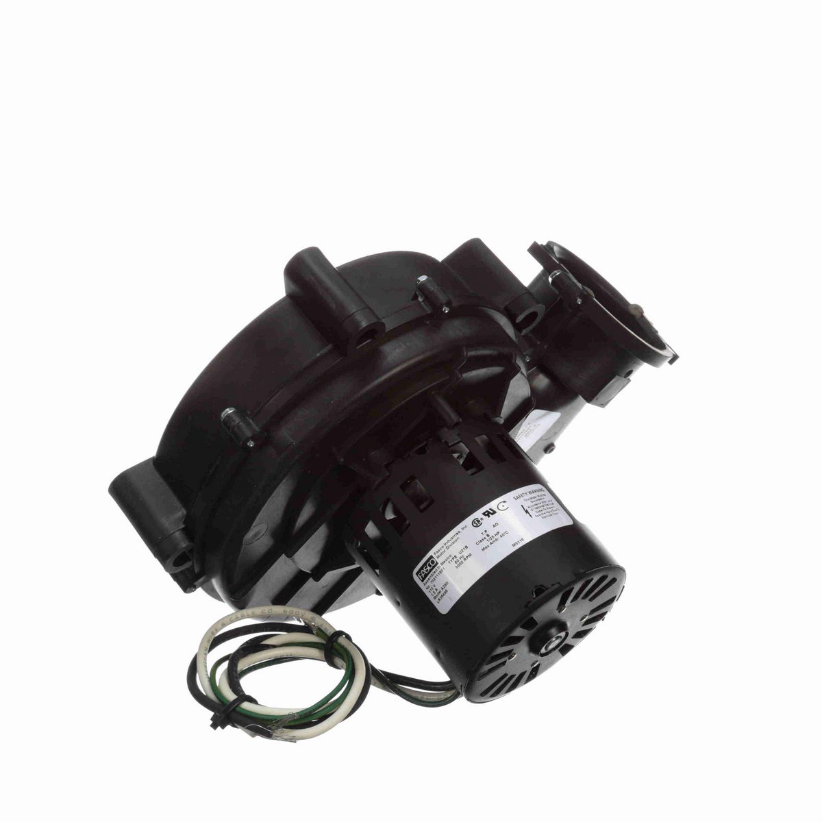 FASCO Round Outlet Shaded Pole OEM Replacement Draft Inducer Blower, 115 Volts, Flange: Yes - A280