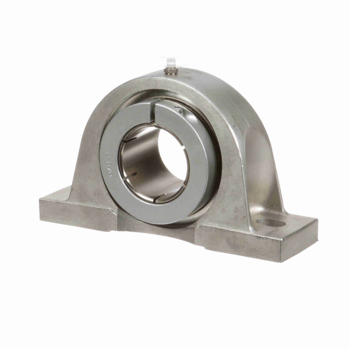 Sealmaster Mounted Stainless Steel Two Bolt Pillow Block Ball Bearing - 52100 Bearing Steel, Phosphorus Nickel Coated - Concentric Lock - Corrosion Resistant - CRPS-PN39T