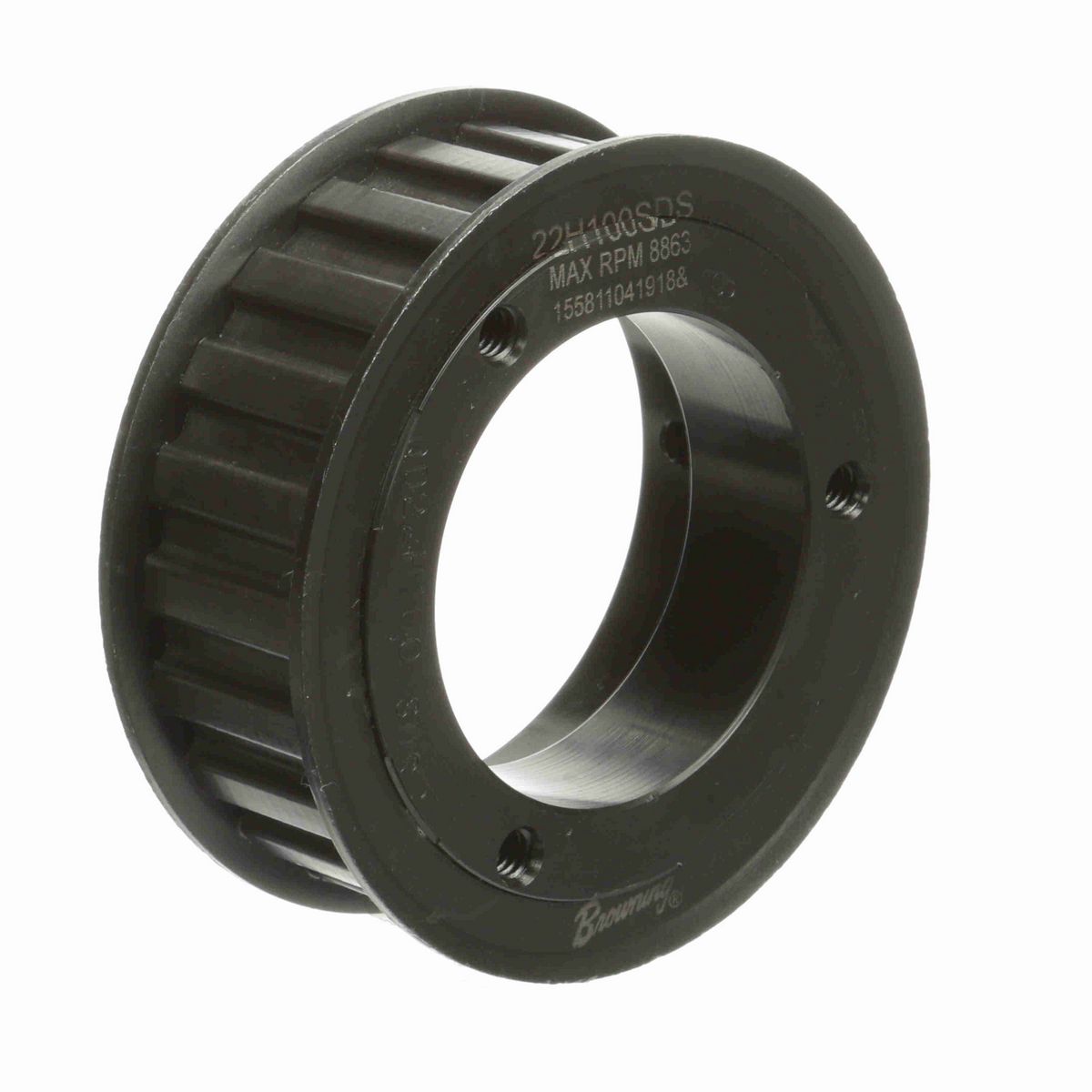Browning Steel Bushed Bore Gearbelt Pulley - 22H100SDS