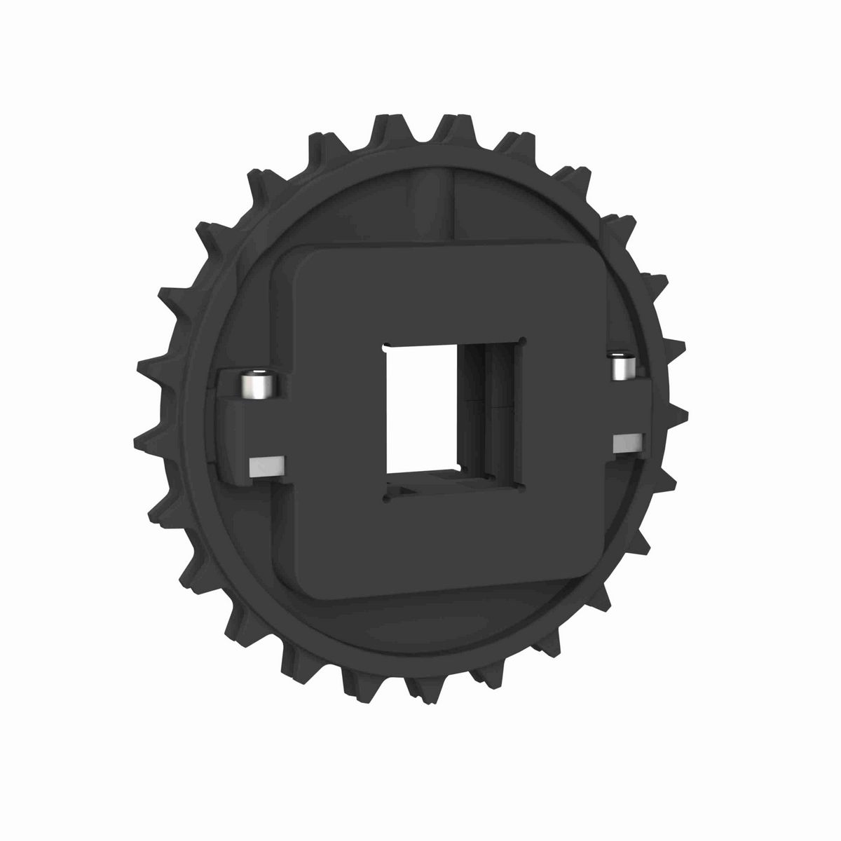 Rexnord 8500 Series Split Molded Nylon Sprocket with 25 Teeth and a 60mm Square Bore - 614-193-3