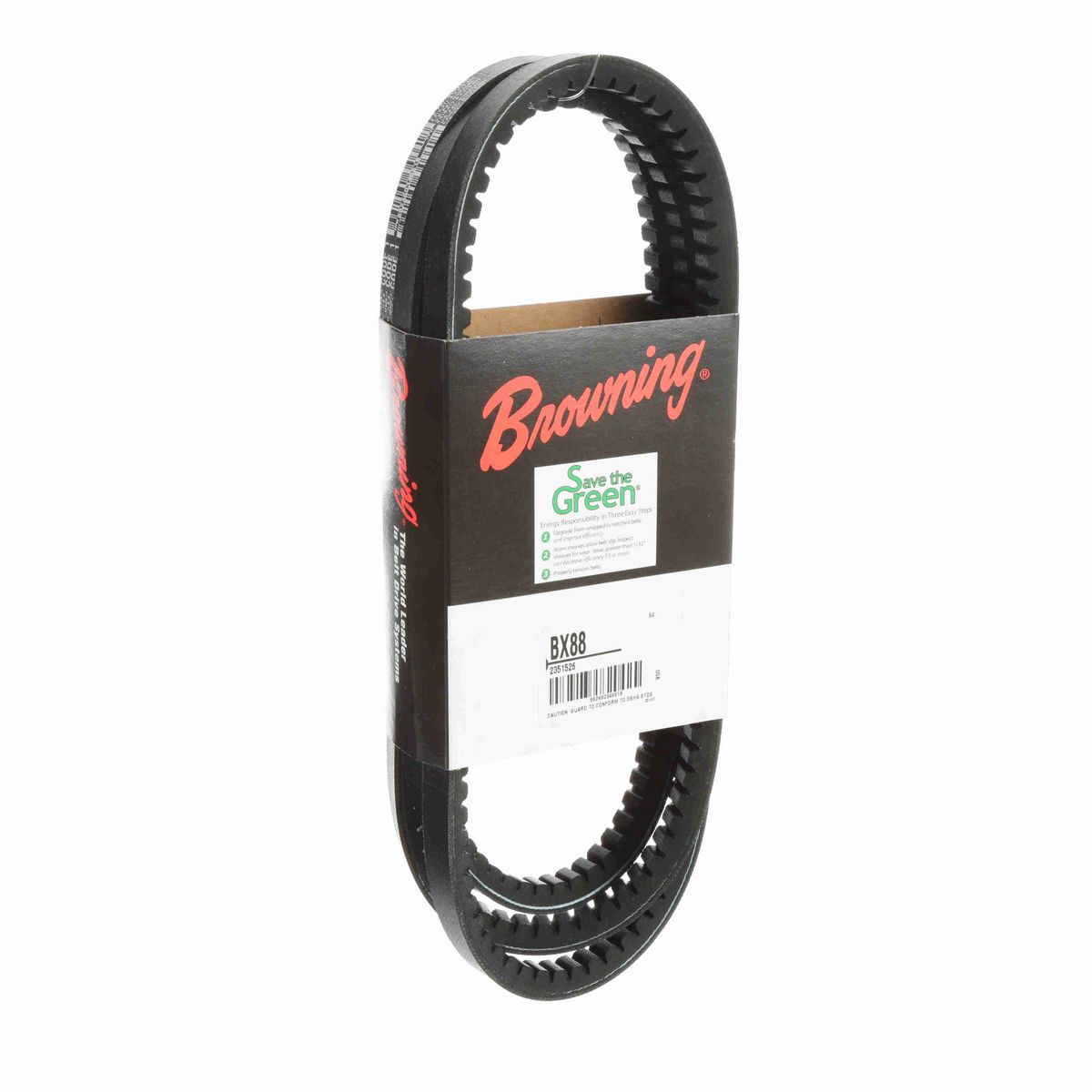 Browning EPDM Notched Belt 98% Efficient - BX88