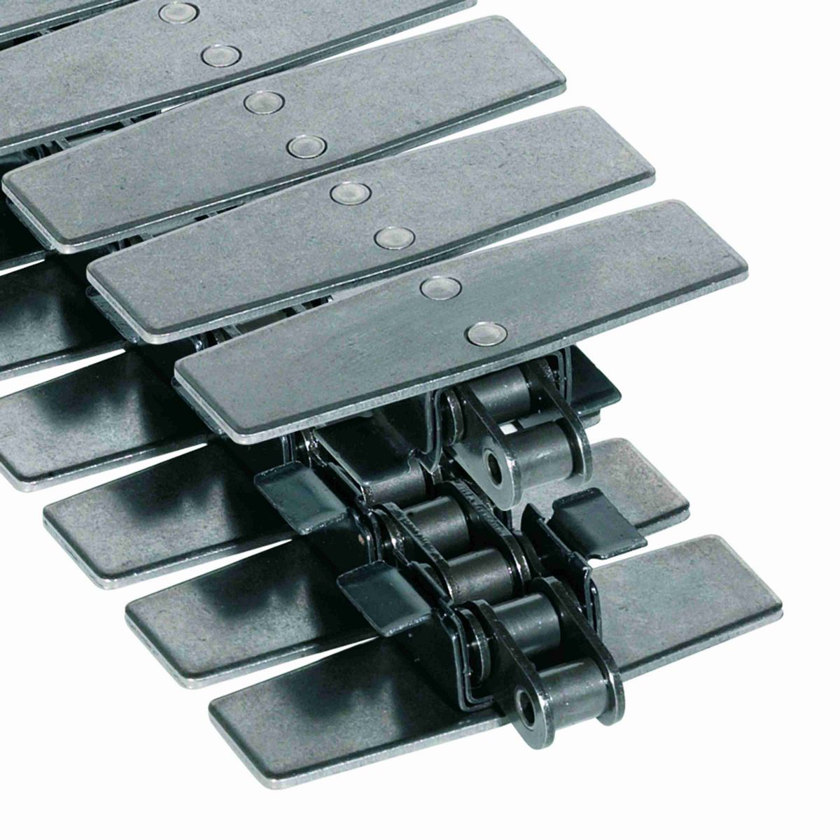 Rexnord 1874TAB Side-flexing Solid Top, Material: Stainless Steel, Width: 7.5in, Pitch: 1.5in - 1874AK7-1/2