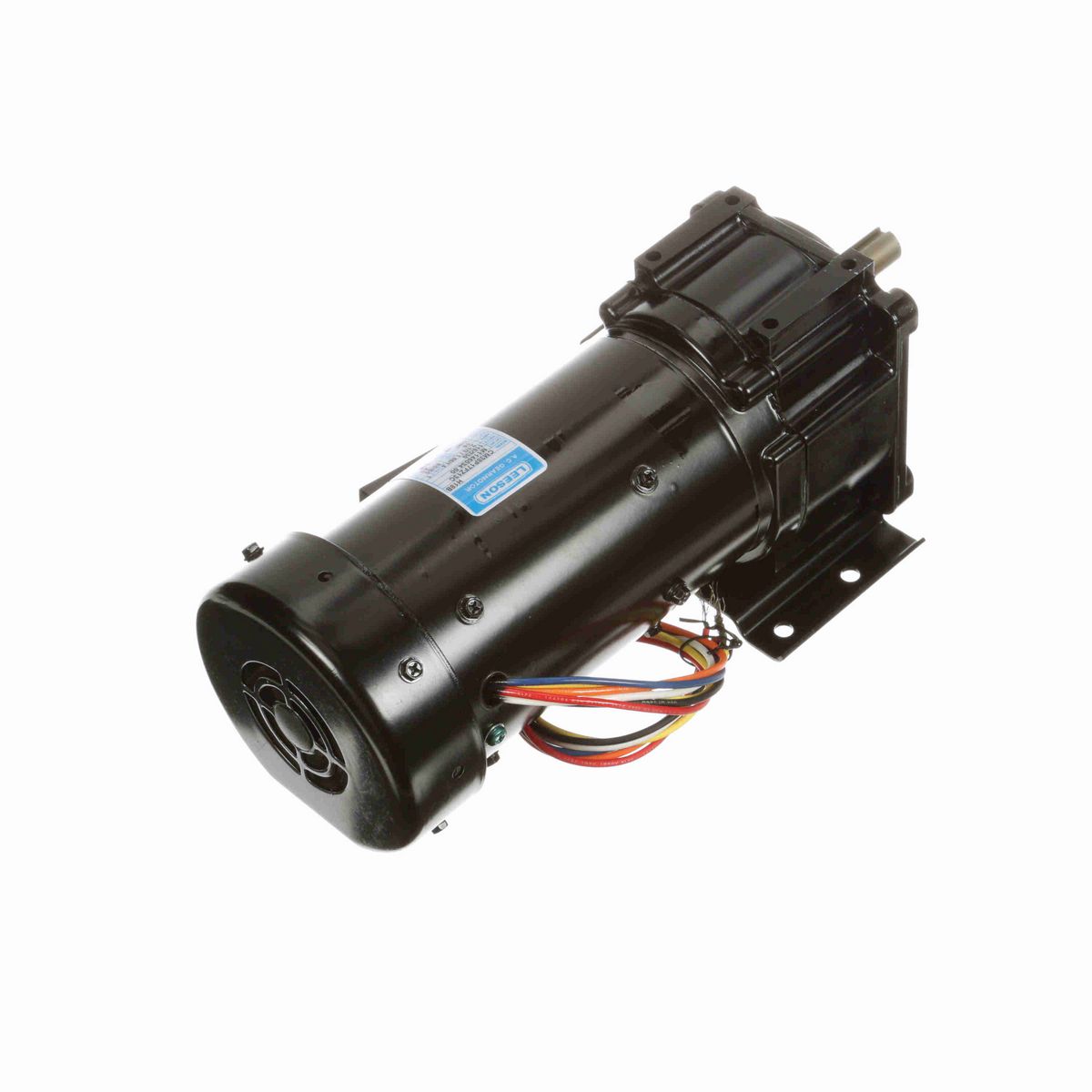 LEESON Parallel Shaft Gearmotor, 0.16 HP, 1 Ph, 60 Hz, 115 V, 90 RPM, 38 Frame, TEFC - M1145034.00