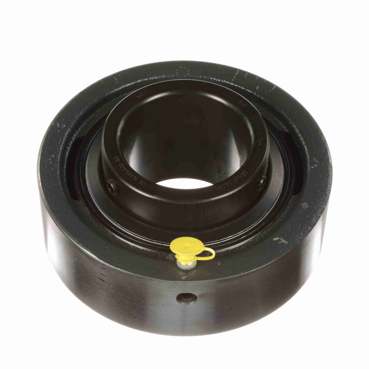 Sealmaster Mounted Cast Iron Cylindrical Cartridge Ball Bearing - 52100 Bearing Steel, Black Oxided - Setscrew Lock - MSC-48