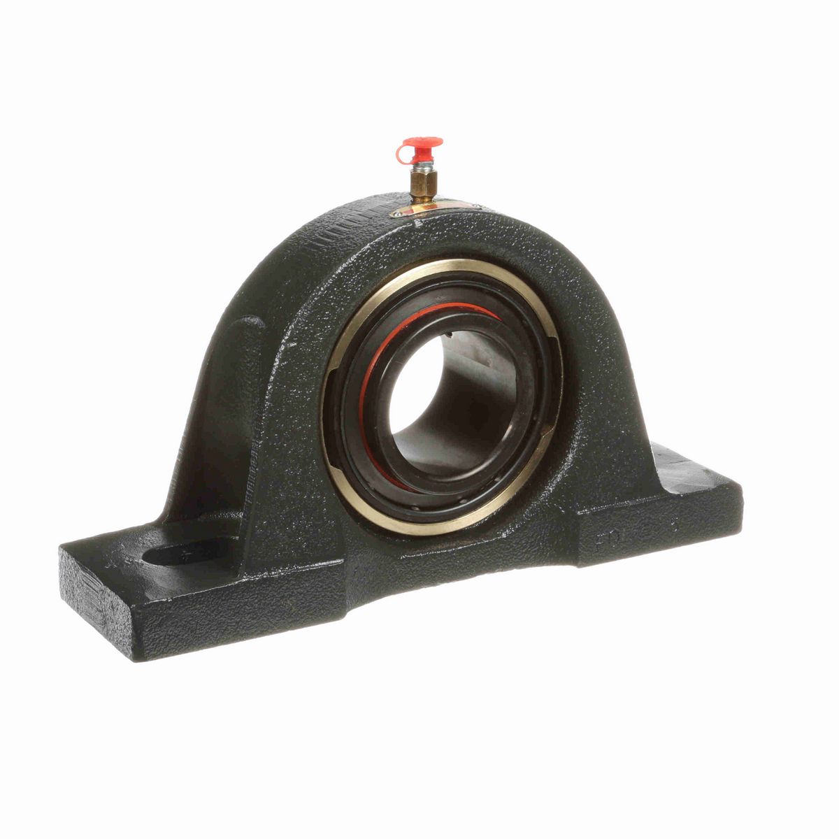 Sealmaster Mounted Cast Iron Two Bolt Pillow Block Ball Bearing - 52100 Bearing Steel, Black Oxided - Lock - S-3081-M43