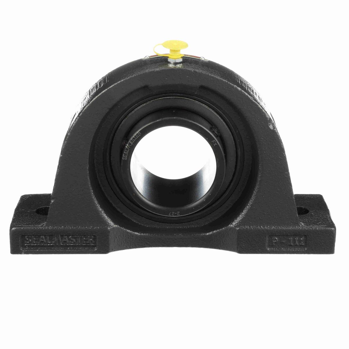 Sealmaster Mounted Cast Iron Two Bolt Low Base Pillow Block Ball Bearing - 52100 Bearing Steel, Black Oxided - Setscrew Lock - NPL-39