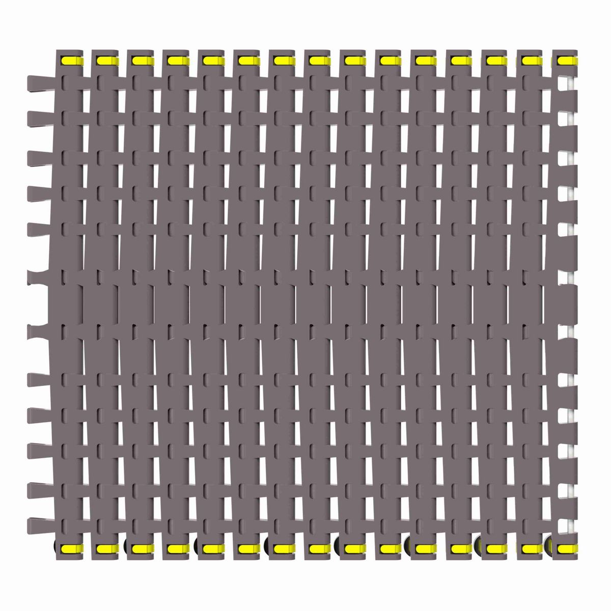 Rexnord 7956B Side-flexing Flush Grid, Material: Brown High Performance, Width: 18in, Pitch: 1.25in - 81450781