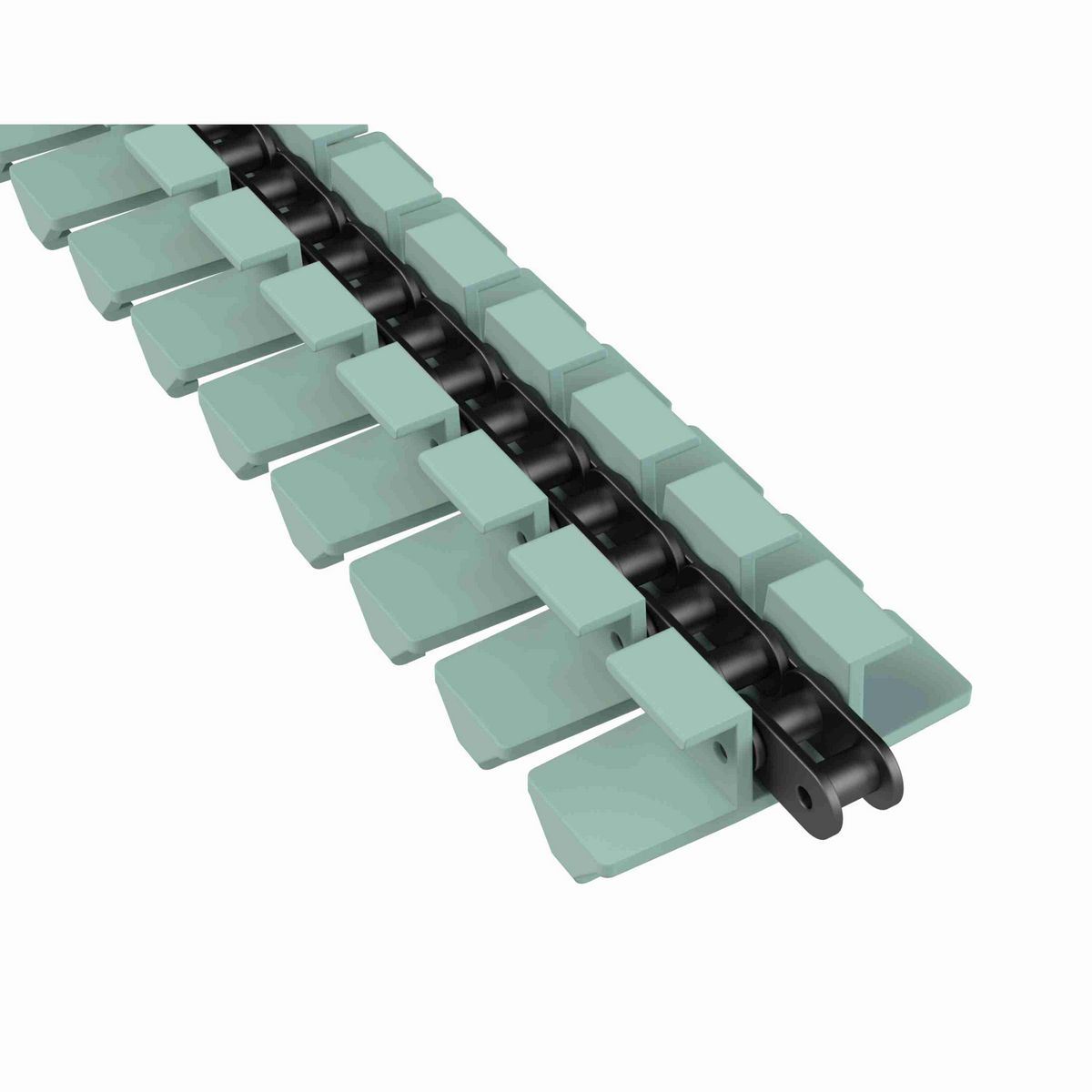 Rexnord 1873TAB SideGrip™ Side-flexing, Material: Heat Stabilized (Green), Width: 3.75in, Pitch: 1.5in - 81439311