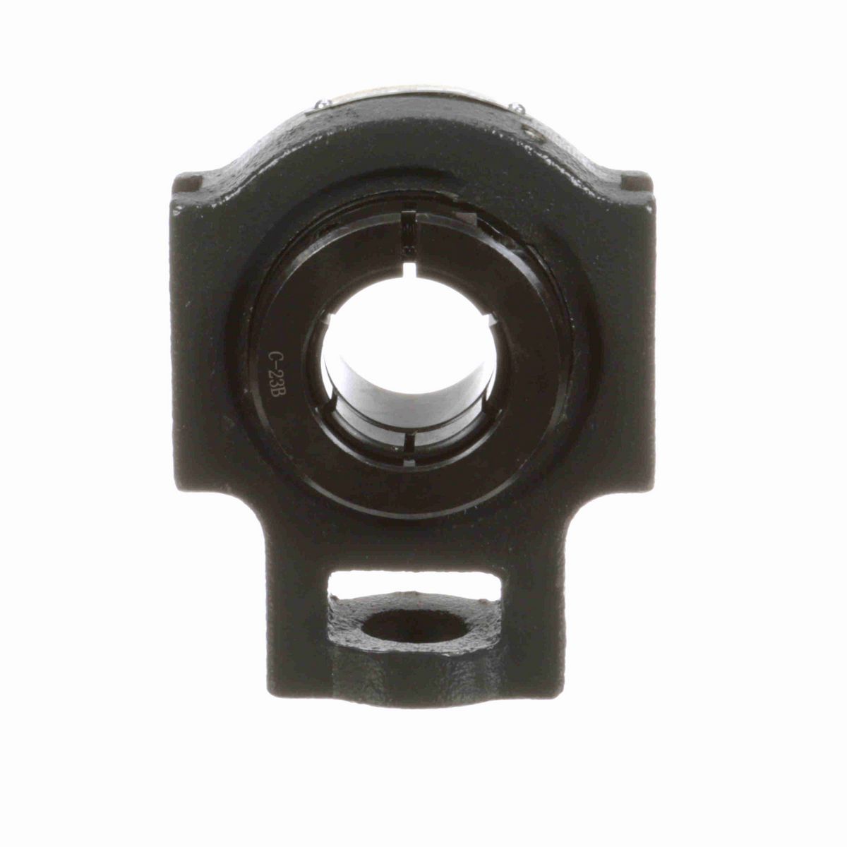 Sealmaster Mounted Cast Iron Wide Slot Take Up Ball Bearing - 52100 Bearing Steel, Black Oxided - Concentric Lock - Reduced Maintenance - Lubed for Life - ST-23T RM