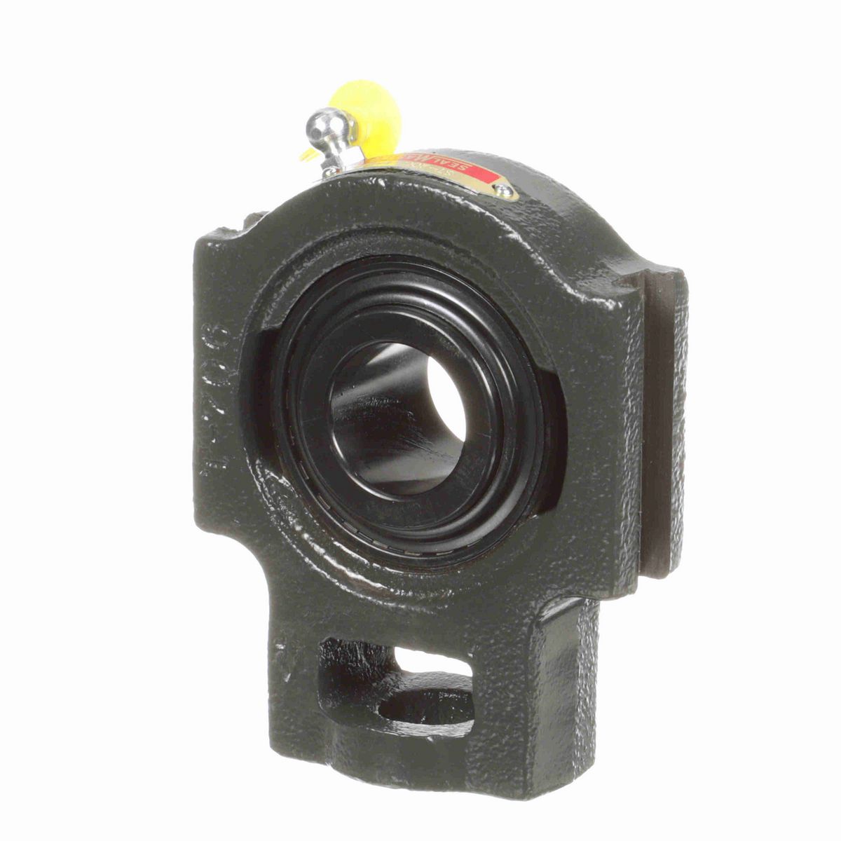 Sealmaster Mounted Cast Iron Wide Slot Take Up Ball Bearing - 52100 Bearing Steel, Black Oxided - Setscrew Lock - ST-20C