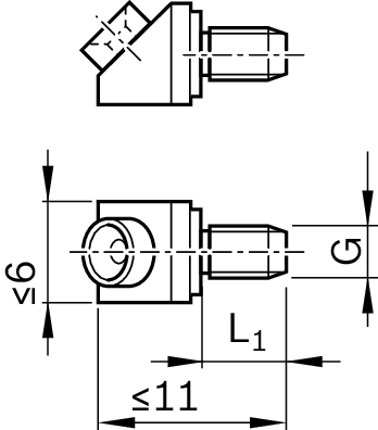 Смазочный ниппель воронкообразного типа Bosch Rexroth M3 45 [R341700409]