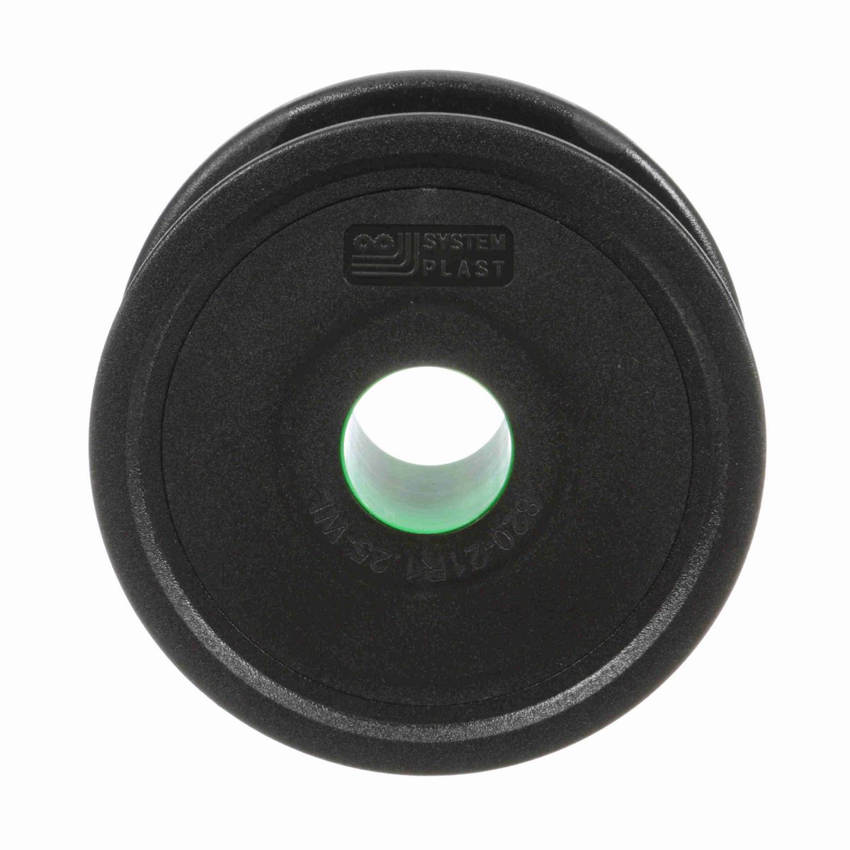 System Plast 820 Series Solid One Piece Molded Sprocket with 21 Teeth and a 1-1/4in Round Idler Bore - 820-21R1.25-WL