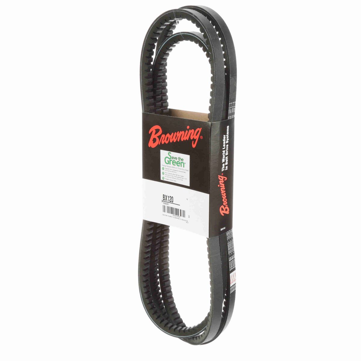 Browning EPDM Notched Belt 98% Efficient - BX120