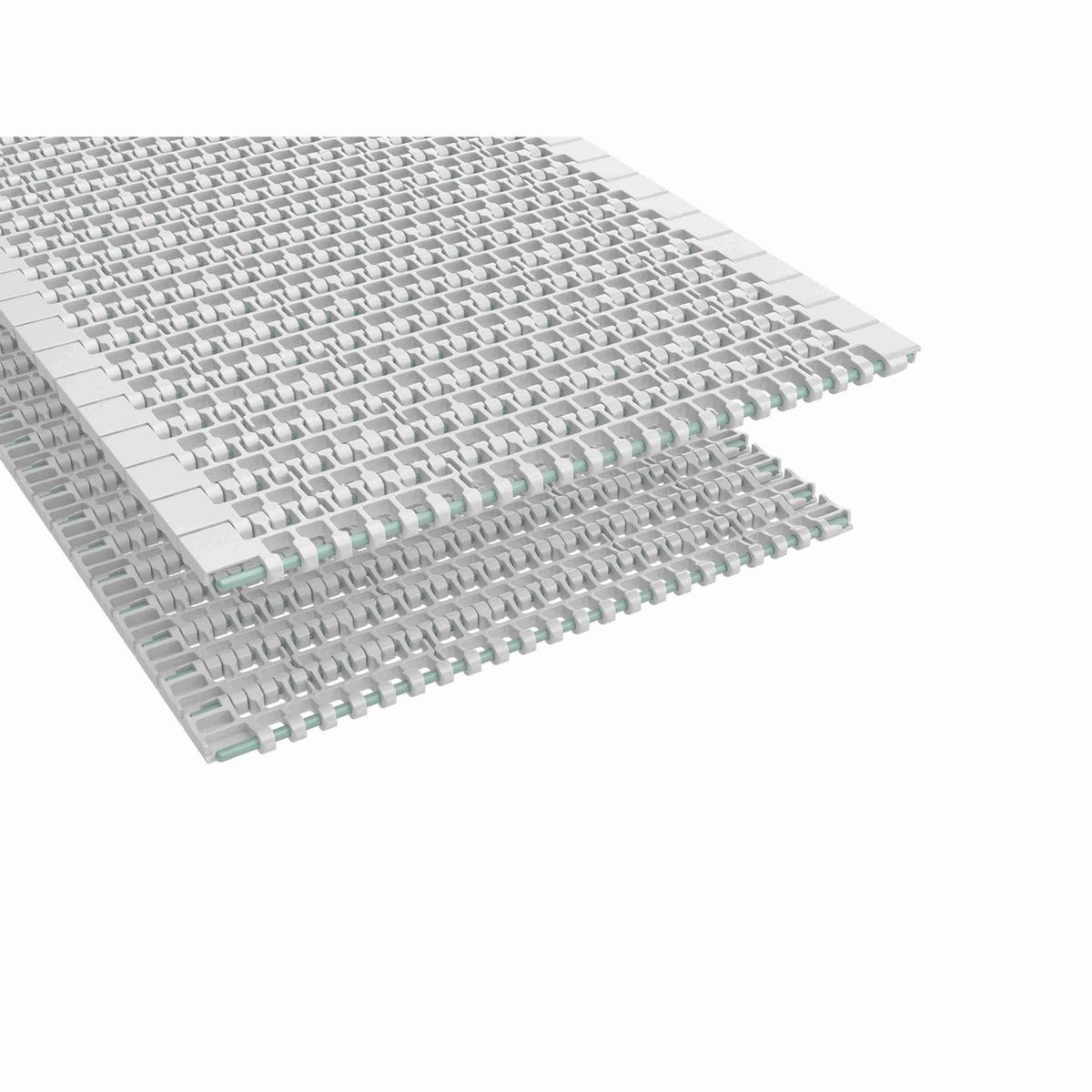 Rexnord 1096 Straight Running Flush Grid, Material: White High Temperature, Width: 32in, Pitch: 1in - 10675798