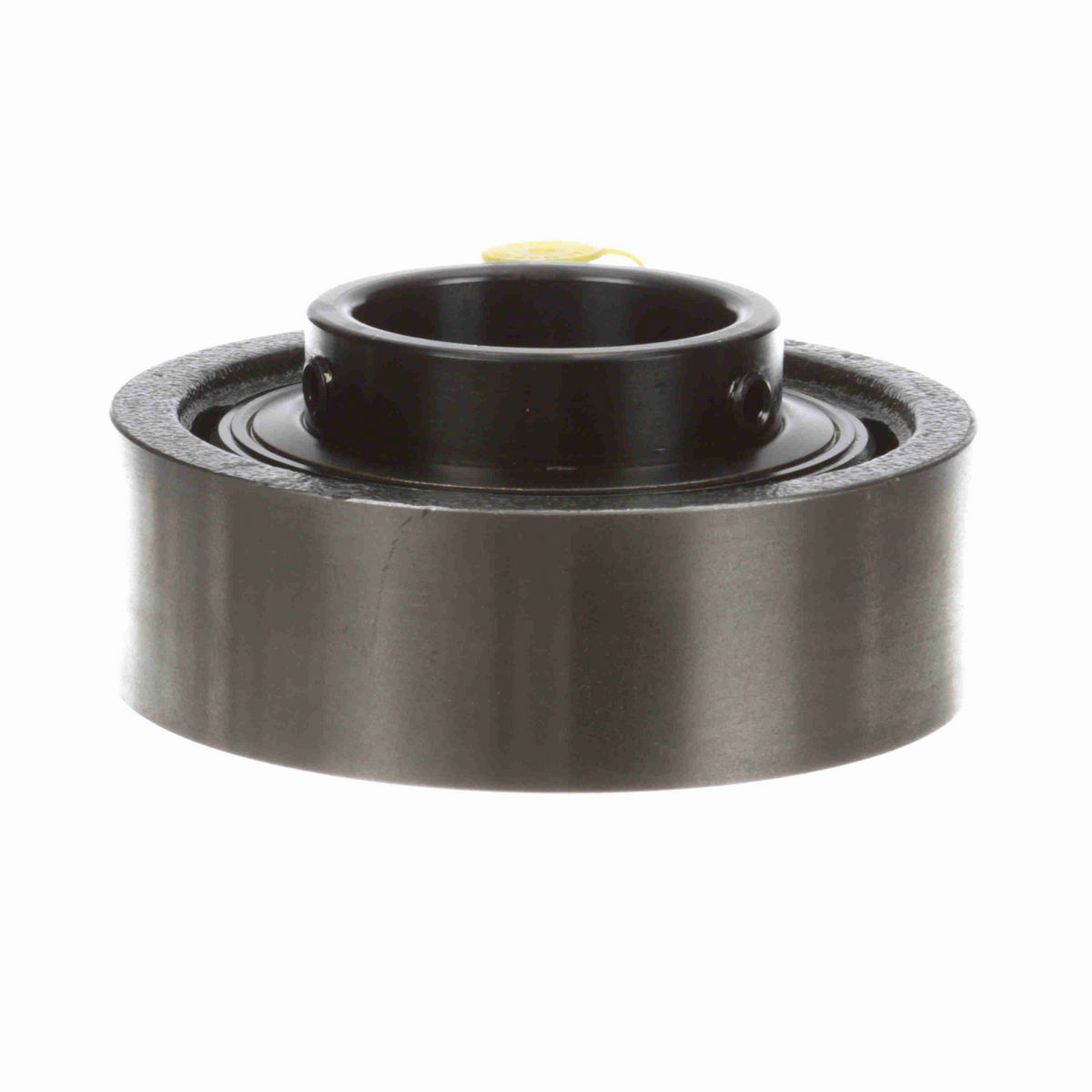 Sealmaster Mounted Cast Iron Cylindrical Cartridge Ball Bearing - 52100 Bearing Steel, Black Oxided - Setscrew Lock - SC-211