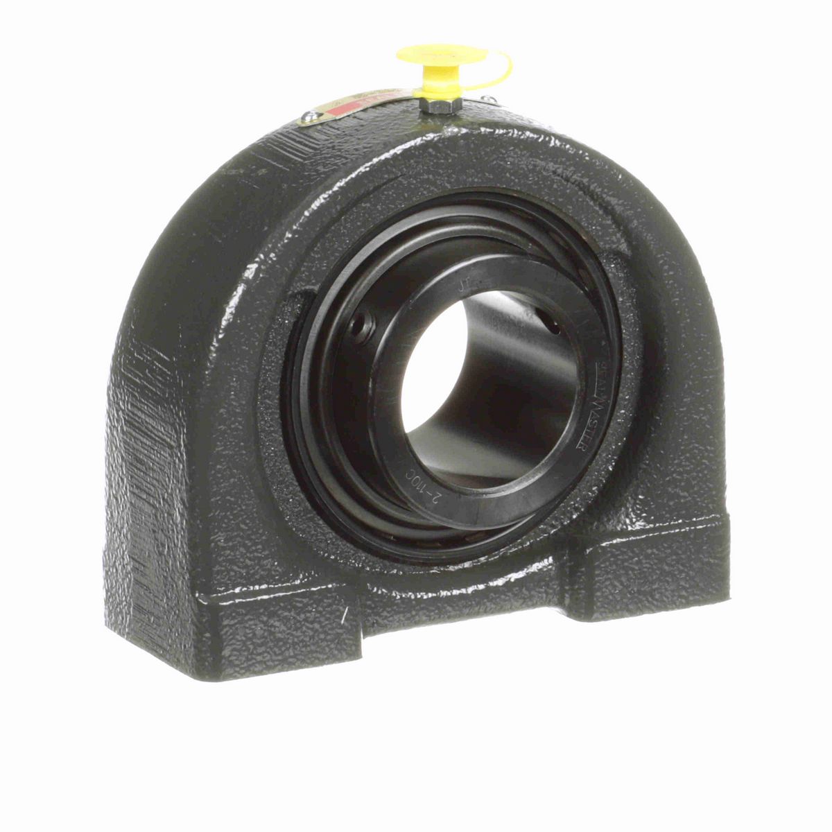 Sealmaster Mounted Cast Iron Tapped Base Pillow Block Ball Bearing - 52100 Bearing Steel, Black Oxided - Setscrew Lock - TB-26C