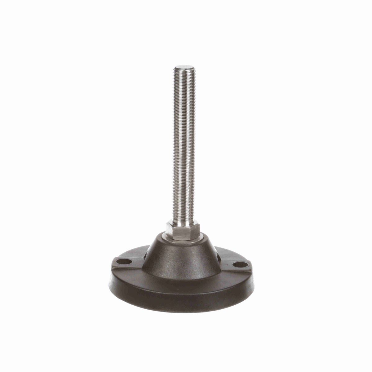 System Plast Fixed Plastic Leveler; Series: VG-520, Base Diameter: 4.84, Spindle Length: 4.87-mm, Thread: M20 - VG-520-02-SM20-L7