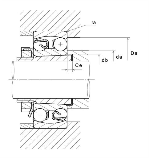 Двухрядный самоустанавливающийся шарикоподшипник NTN 1311SK