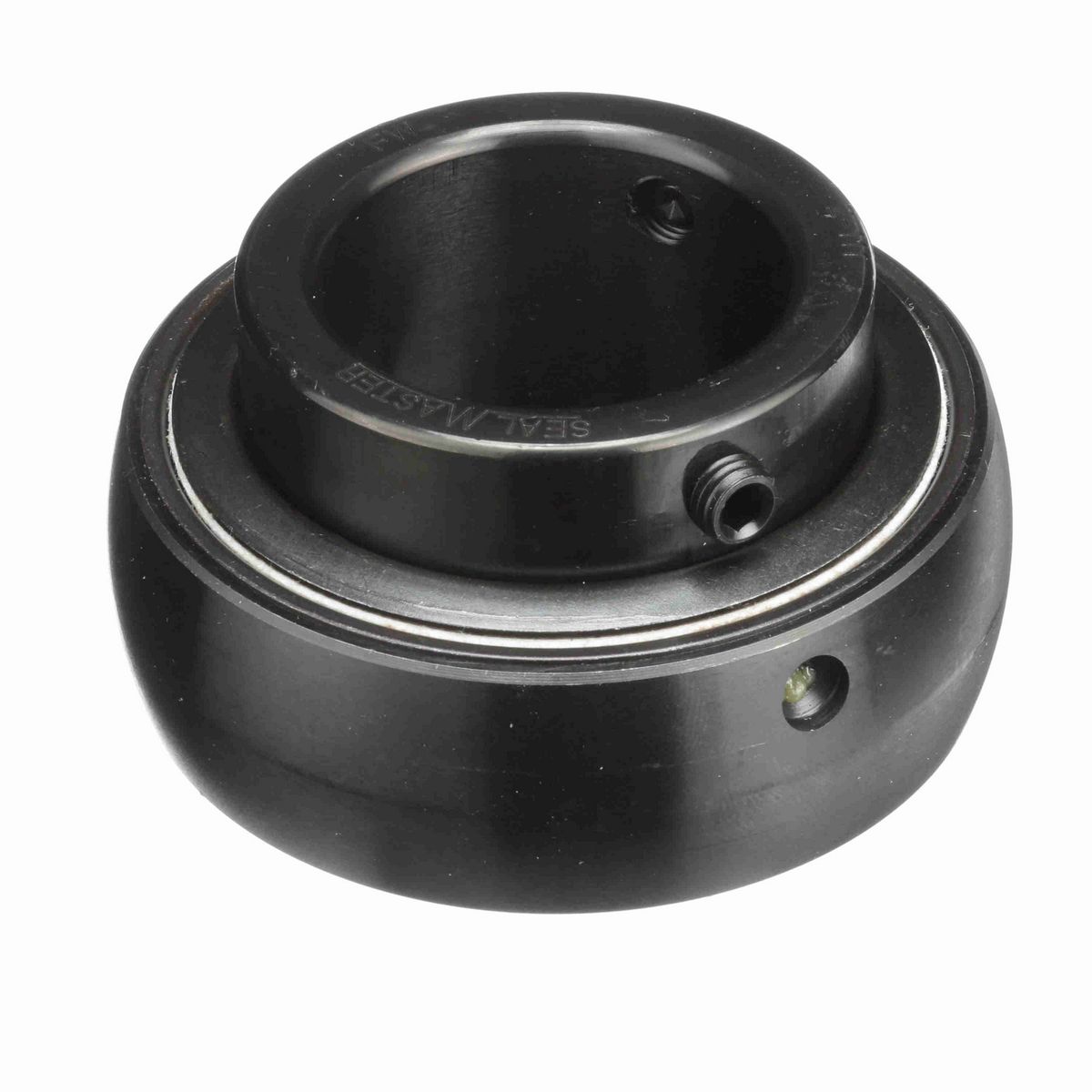Sealmaster Mounted Insert Only Ball Bearing - 52100 Bearing Steel, Black Oxided - Setscrew Lock - 2-111
