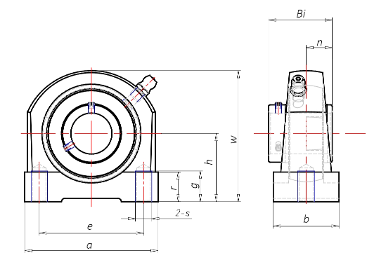 Подшипниковый узел ASK type UCPW 200, UCPW 210 [507594]