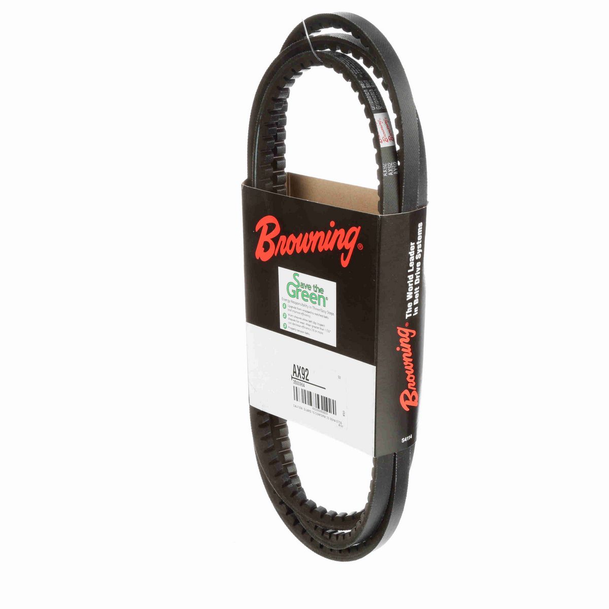 Browning EPDM Notched Belt 98% Efficient - AX92