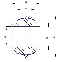 Сферический подшипник скольжения Askubal Motorsport type G-570, G 22-570 [900363], не требующий обслуживания