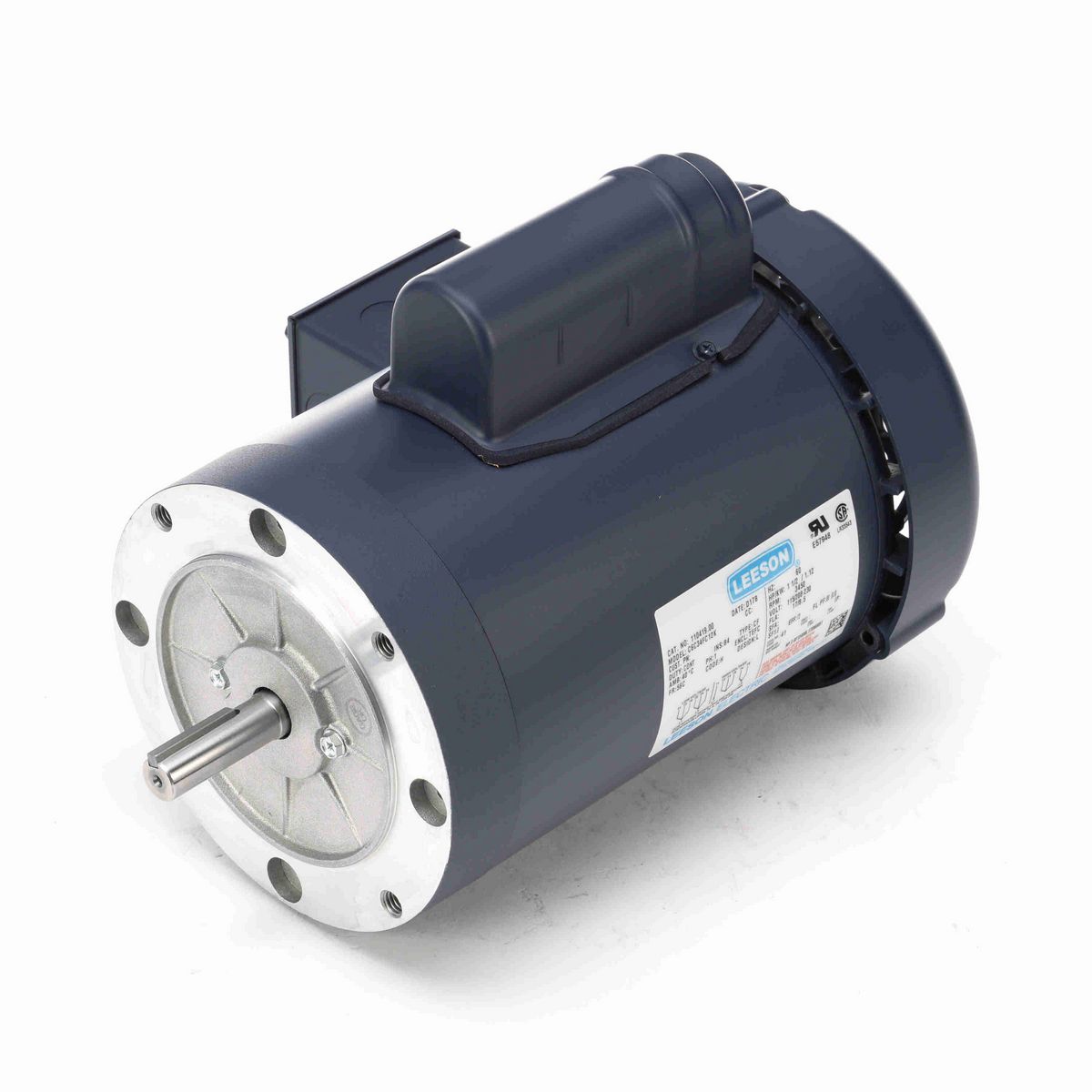 LEESON General Purpose Motor, 1.50 HP, 1 Ph, 60 Hz, 115/230 V, 3600 RPM, 56C Frame, TEFC - 110419.00