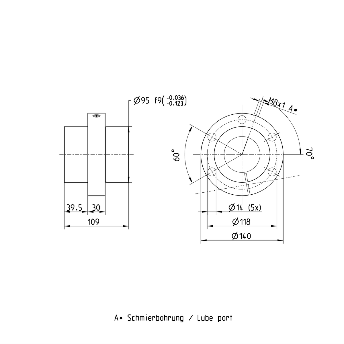 Одинарная гайка с регулируемым предварительным натягом Bosch Rexroth SEM-E-S 63X40RX6,5-2 [R151269014]