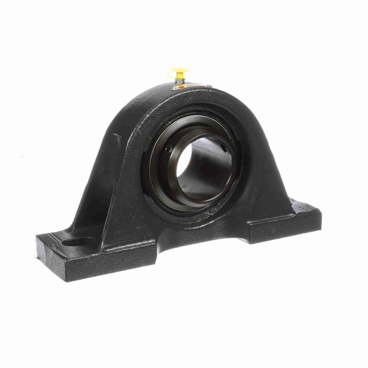 Sealmaster Mounted Cast Iron Two Bolt Pillow Block Ball Bearing - 52100 Bearing Steel, Black Oxided - Double Setscrew Lock - SPD-43