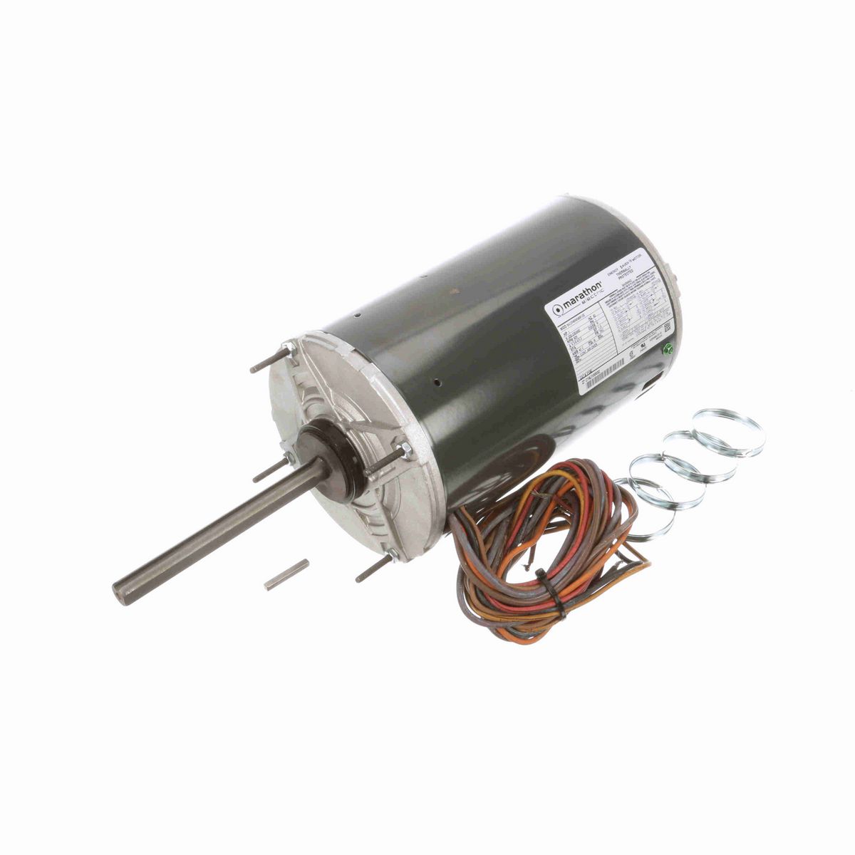 LEESON Condenser Fan Motor, 1 HP, 1 Ph, 60 Hz, 200-230/460 V, 900 RPM, 56Z Frame, DP - P180