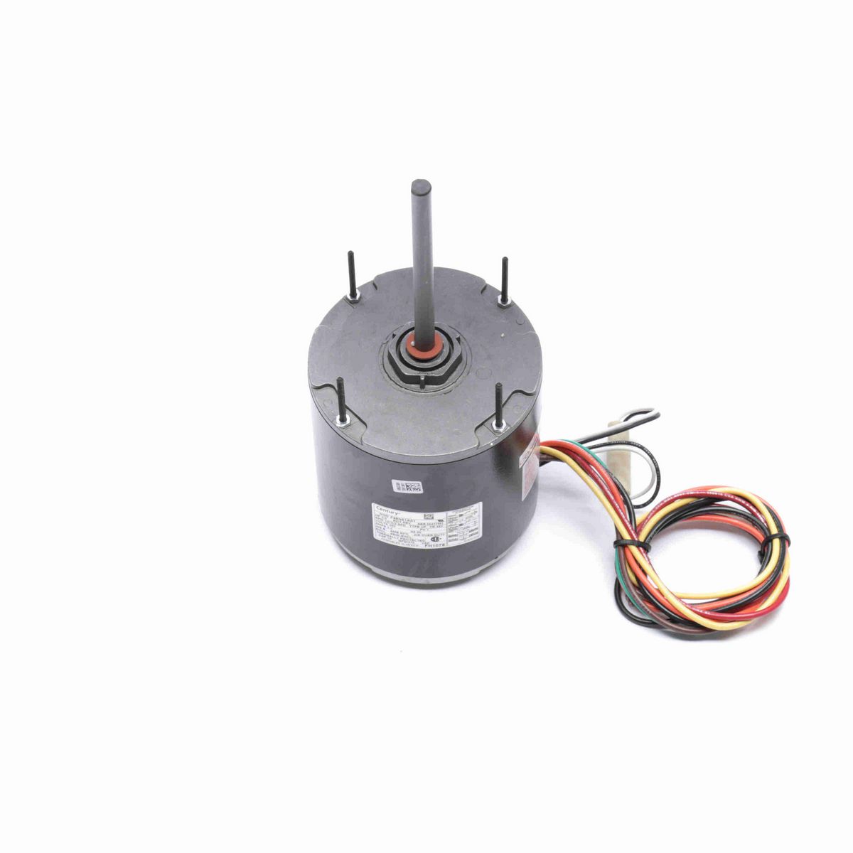 Century Condenser Fan Motor, 3/4 HP, 1 Ph, 60 Hz, 460 V, 1075 RPM, 2 Speed, 48 Frame, SEMI ENCL - FH1076