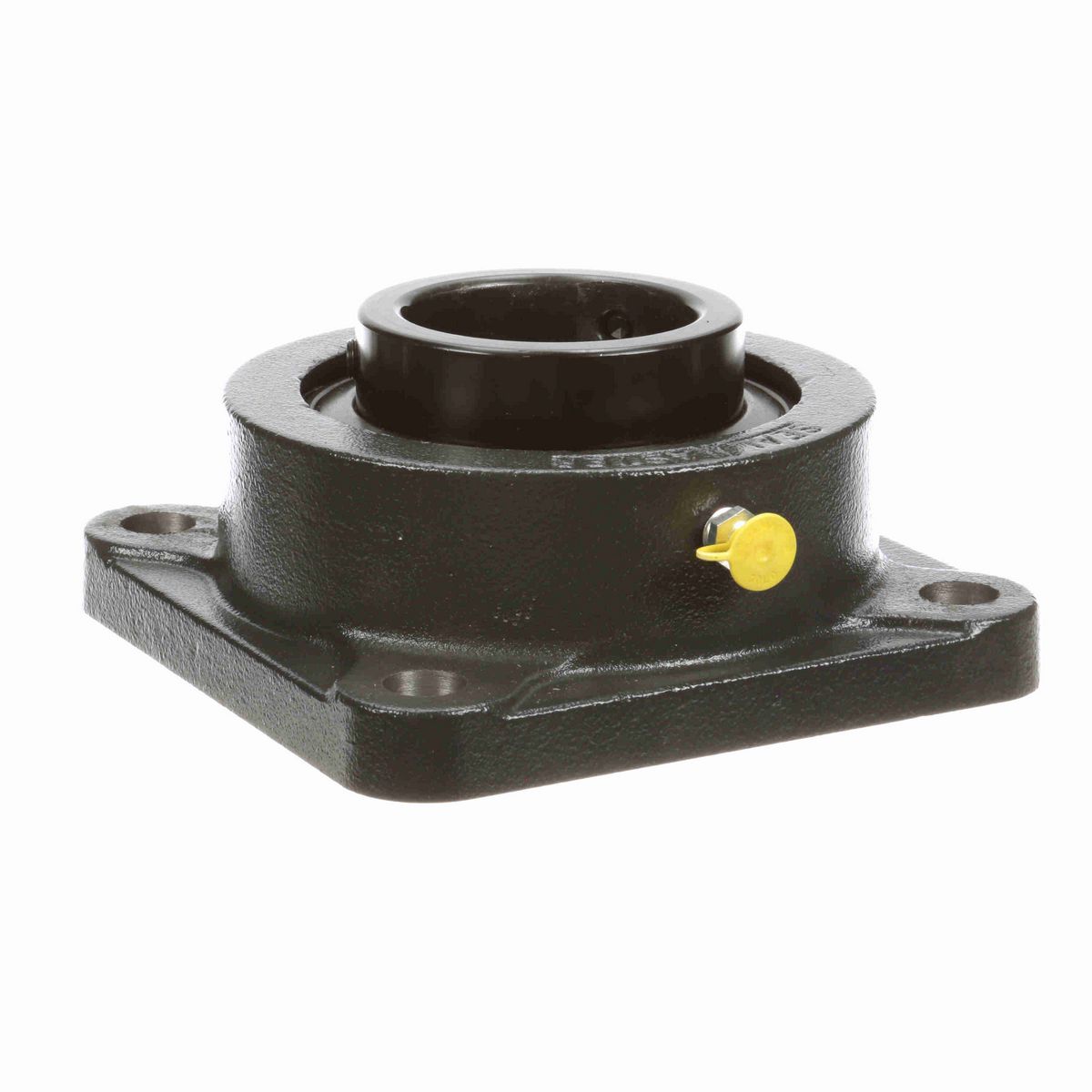 Sealmaster Mounted Cast Iron Four Bolt Flange Ball Bearing - 52100 Bearing Steel, Black Oxided - Setscrew Lock - MSF-315
