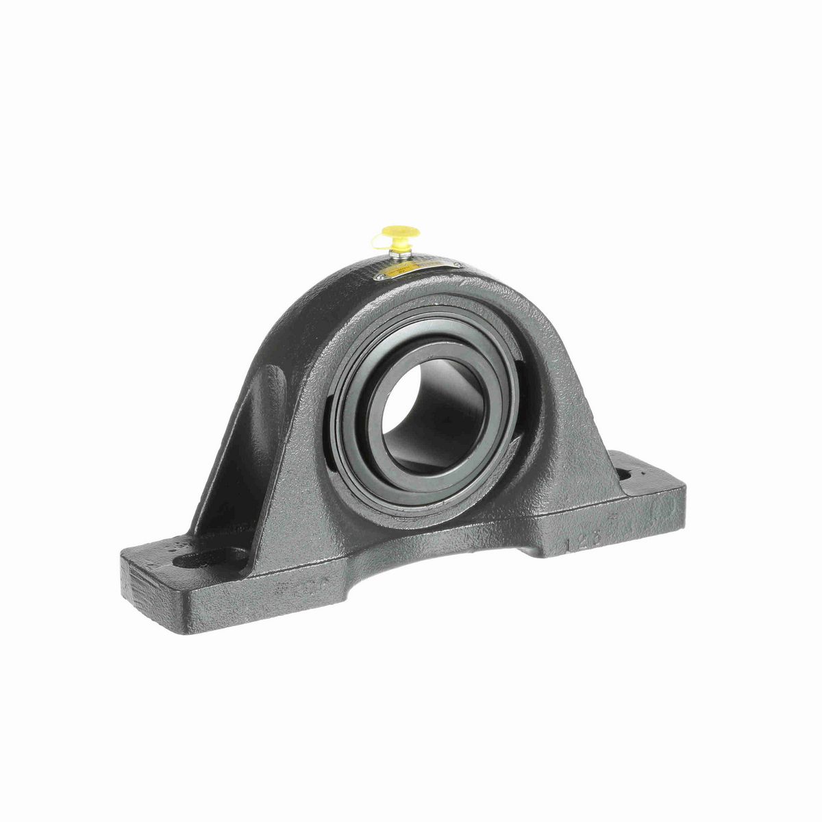 Sealmaster Mounted Cast Iron Two Bolt Pillow Block Ball Bearing - 52100 Bearing Steel, Black Oxided - Setscrew Lock - Air Handling Housing Fit, Noise Tested - SPM-35 CXU