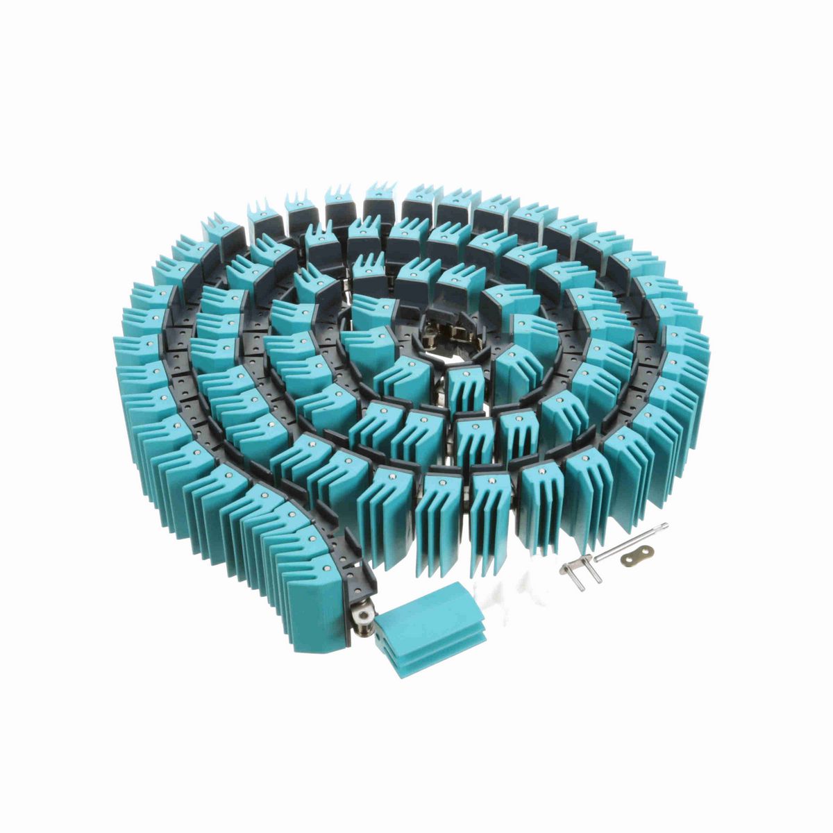 System Plast 1873TAB SideGrip™ Side-flexing, Material: NG evo (Gray Blue), Width: 3.25in, Pitch: 1.5in - NGE1873SS-TAB-K325GS1