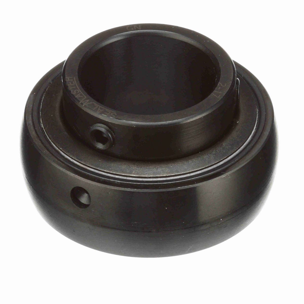 Sealmaster Mounted Insert Only Ball Bearing - 52100 Bearing Steel, Black Oxided - Setscrew Lock - 2-17