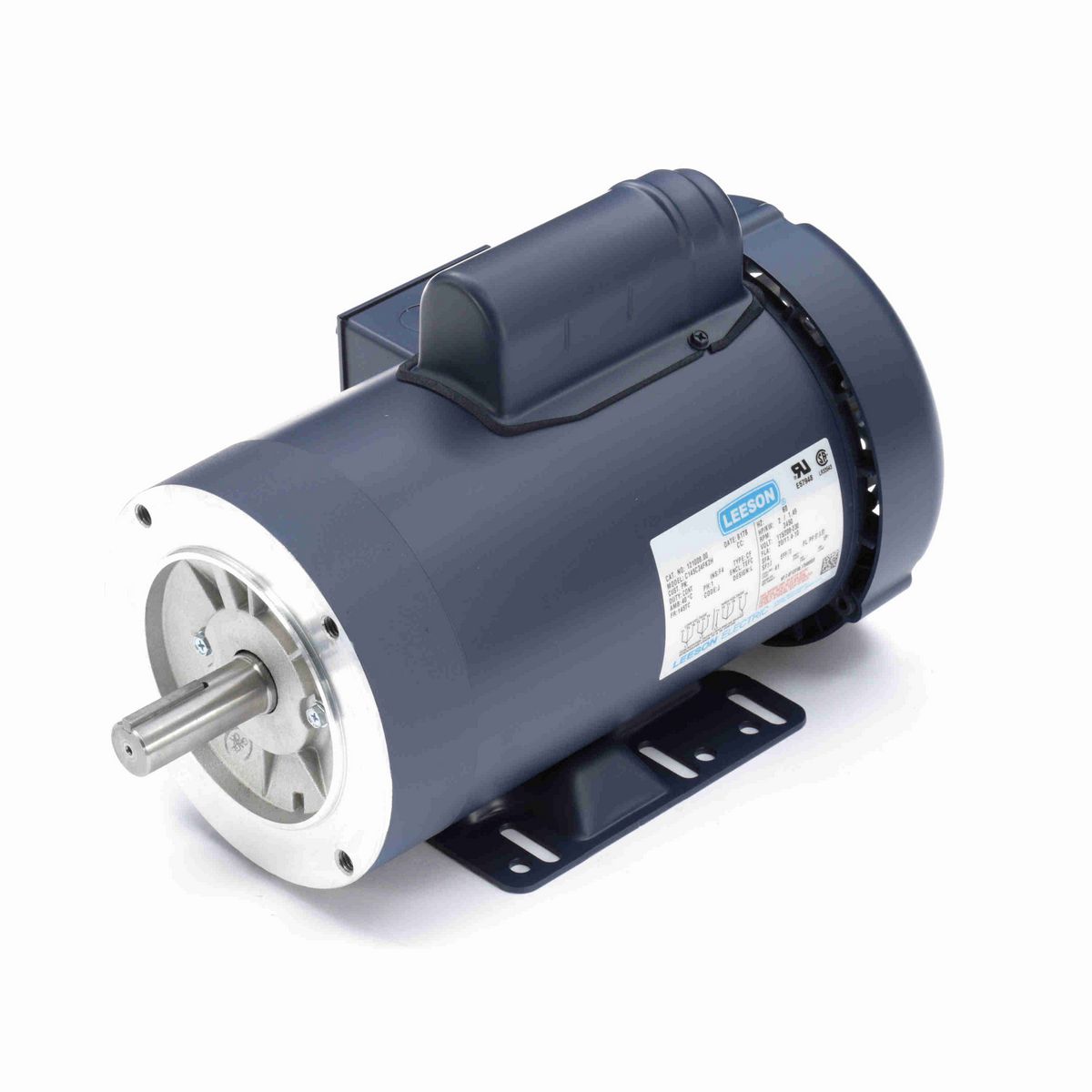 LEESON General Purpose Motor, 2 HP, 1 Ph, 60 Hz, 115/230 V, 3600 RPM, 145TC Frame, TEFC - 121008.00