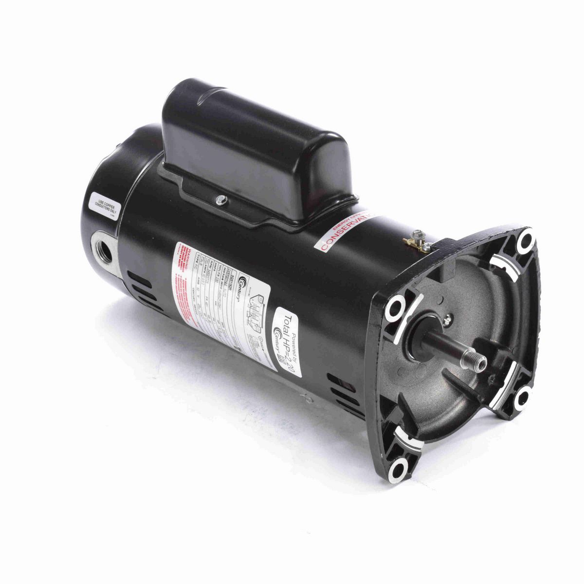 Century Pool Pump Motor, 1.5/.19 HP, 1 Ph, 60 Hz, 230 V, 3600 RPM, 48Y Frame, ODP - SQS1152R