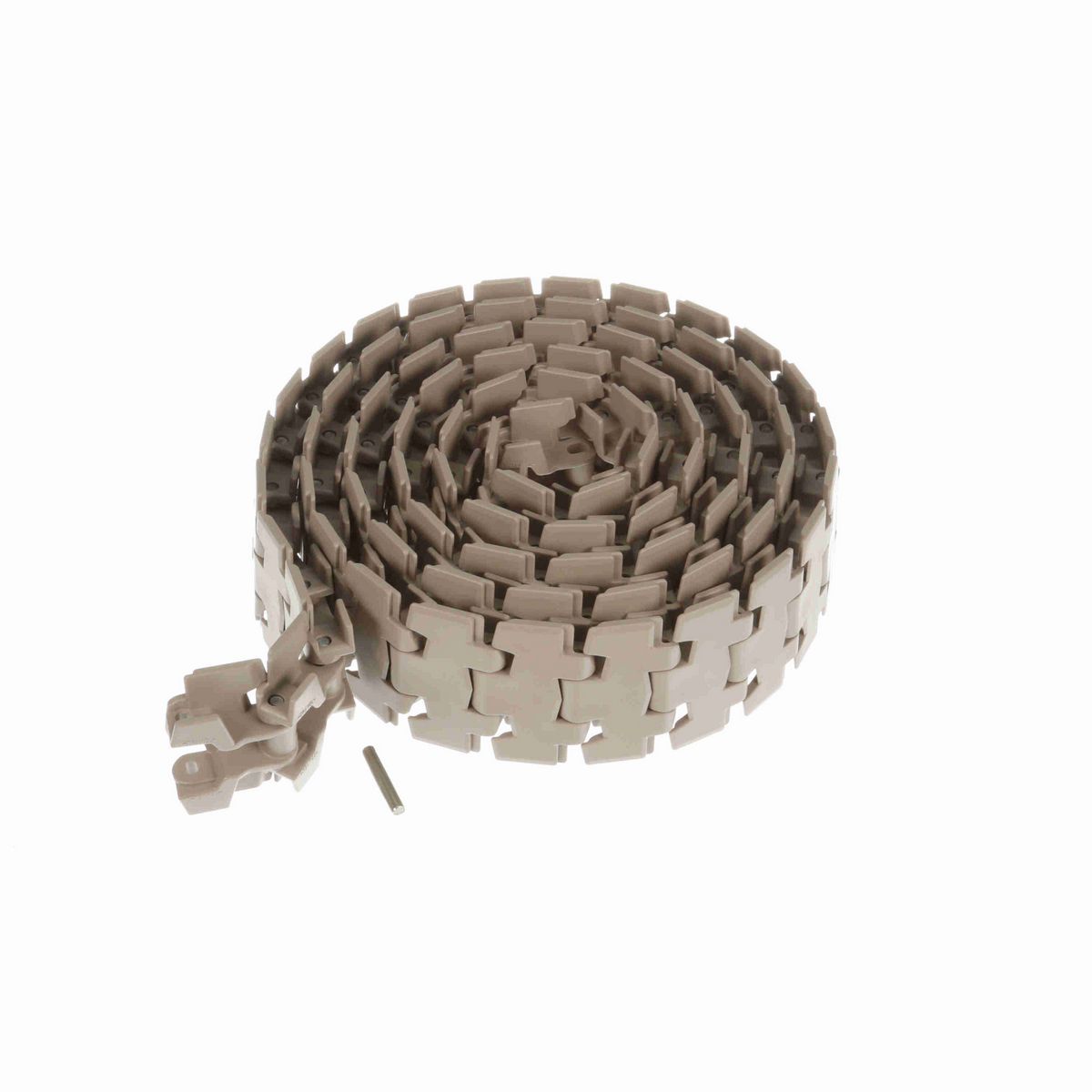 System Plast 878TAB Side-flexing Solid Top, Material: Tan Low Friction, Width: 3.25in, Pitch: 1.5in - LF878TAB-K325