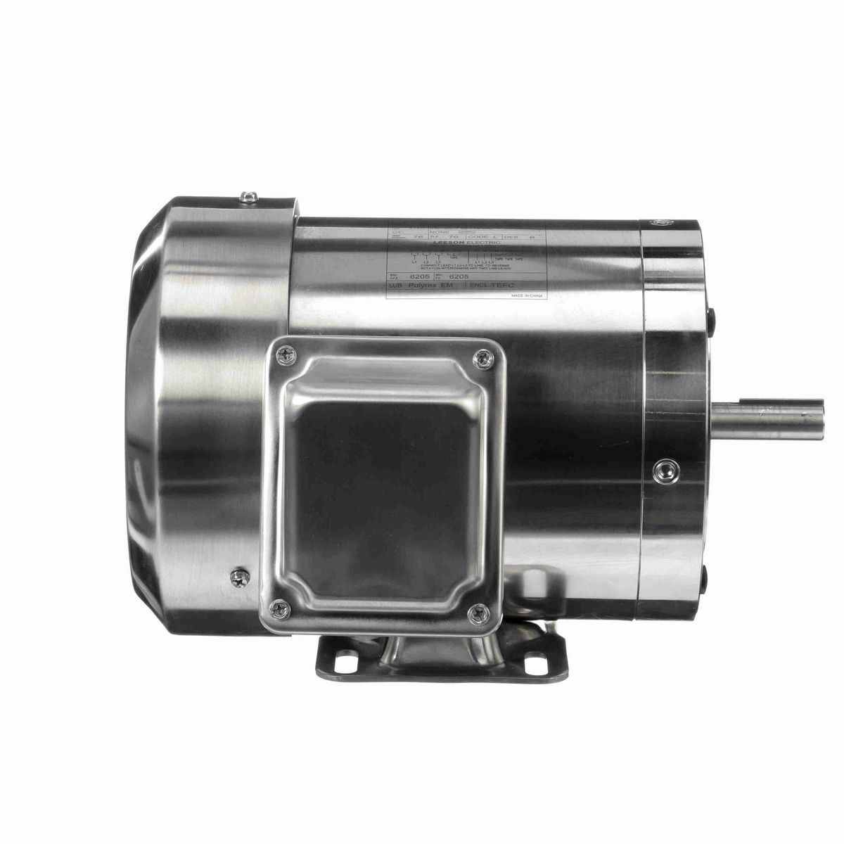 LEESON SST Duck™ General Purpose Motor, 0.75 HP, 3 Ph, 60 Hz, 208-230/460 V, 1800 RPM, 56C Frame, TEFC - 191950.00
