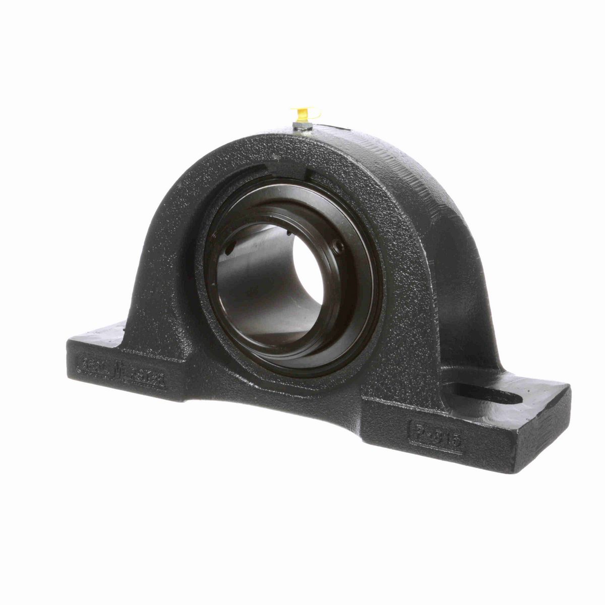 Sealmaster Mounted Cast Iron Two Bolt Pillow Block Ball Bearing - 52100 Bearing Steel, Black Oxided - Double Setscrew Lock - Air Handling Housing Fit, Noise Tested - MPD-55 CXU