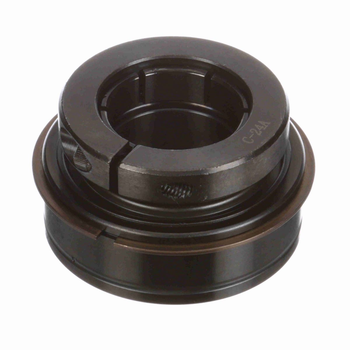 Sealmaster Mounted Insert Only Ball Bearing - 52100 Bearing Steel, Black Oxided - Concentric Lock - ER-208TMC