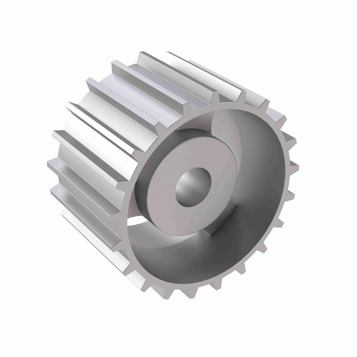 Rexnord 821 Series Solid One Piece Cast Iron Sprocket with 21 Teeth and a 1in Round Rough Stock Bore (RSB) - 401-308-2