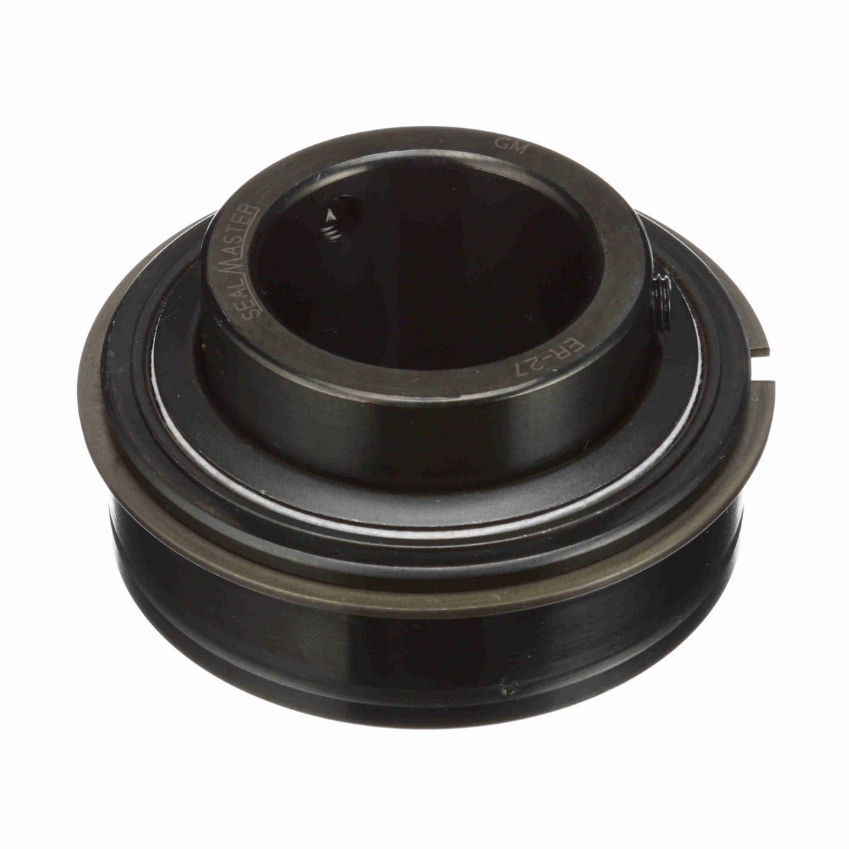 Sealmaster Mounted Insert Only Ball Bearing - 52100 Bearing Steel, Black Oxided - Setscrew Lock - ER-27